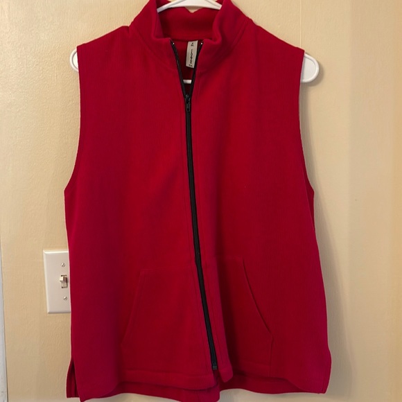F.H. Clothing Co. Jackets & Blazers - F.H. Clothing Co. red sweater vest ❤️ made with 💯 cotton. Size small 21” long
